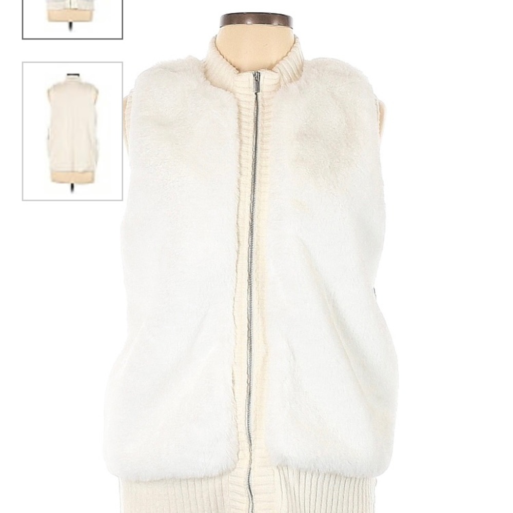 Liz Claiborne faux fur vest, M.